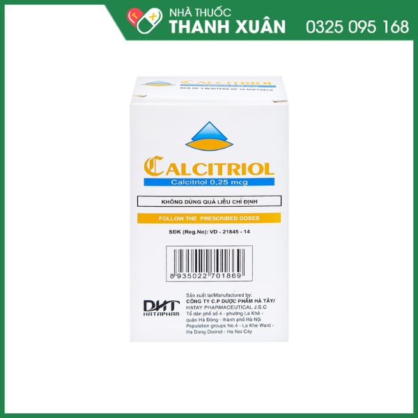 Calcitriol điều trị loãng xương mãn kinh